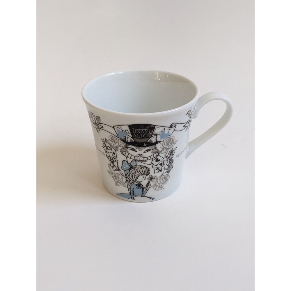 Shinzi Katoh‎ Alice in Wonderland Mug Cheshire Cat Crown Playing Cards Kawaii - Picture 2 of 8